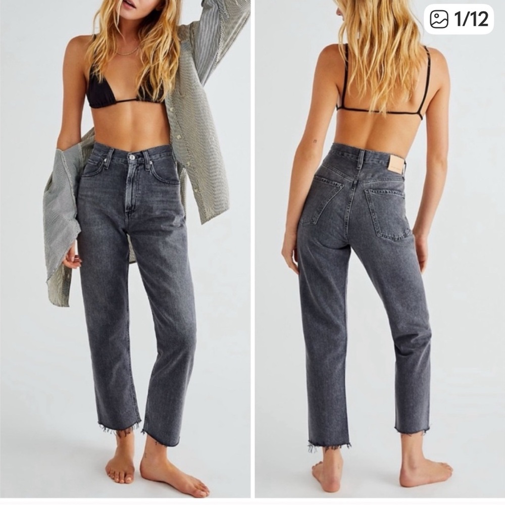 Citizens of Humanity Daphne Crop Gray 32